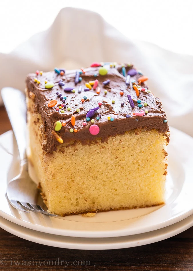 Banana Cake with Chocolate Buttercream Frosting